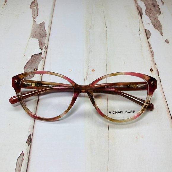 Michael Kors Cat Eye Pink Eyeglasses Frames NWOT - Picture 9 of 12